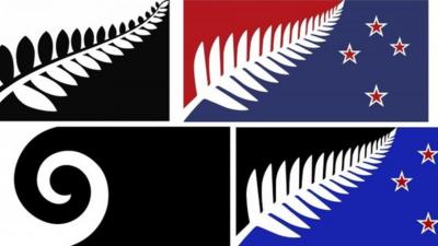 The four final New Zealand flag designs