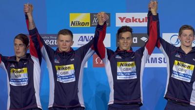 GB relay team win silver