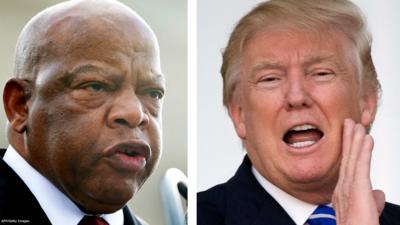 John Lewis and Donald Trump