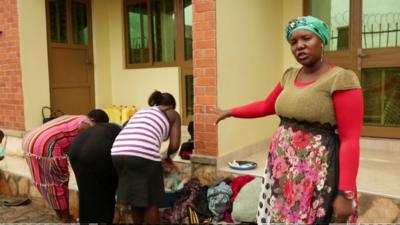 J Laundry founder Jamila Mayanja with some of her employees