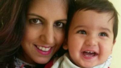 Sheeren Jivraj with her son