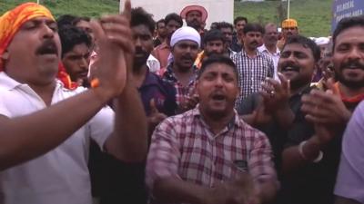 Protesters at Sabarimala temple