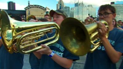 School band in Pittsburgh