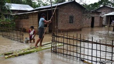 Flooding in Guwahati Assam