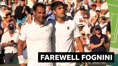 Fabio Fognini and Carlos Alcaraz