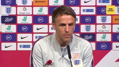 England women's head coach Phil Neville