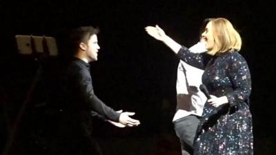 Adele in concert in Dublin