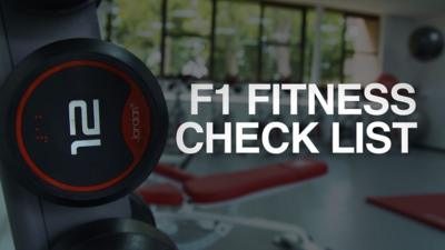 F1 fitness check list