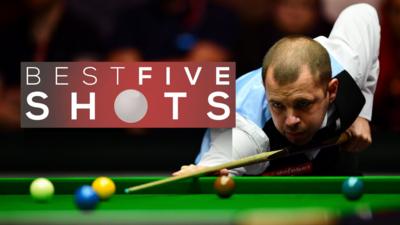 Best five shots from Barry Hawkins' win over Judd Trump