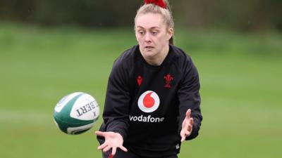 Hannah Jones in Wales training