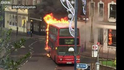 Bus fire