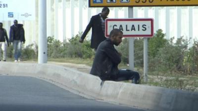 Migrants in Calais