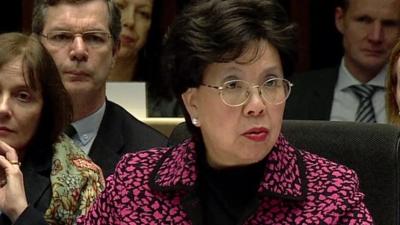 WHO director general Dr Margaret Chan