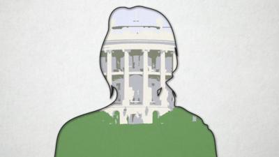 Woman in the White House graphic