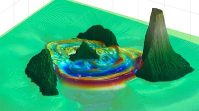 Tsunami simulation