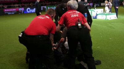 Protesters at Crufts