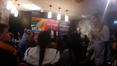 A politics cafe youth event takes place in Sheffield