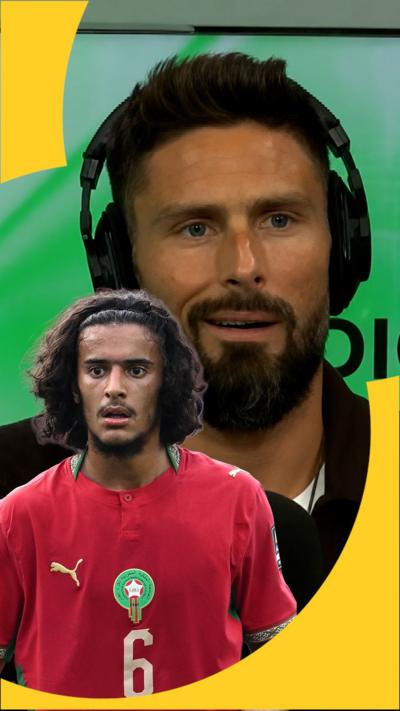 Olivier Giroud on Ayyoub Bouaddi