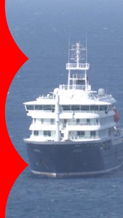 Cruise ship MV Hondius at sea
