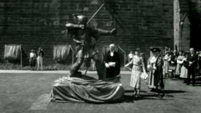 The bronze statue of Robin Hood was unveiled in Nottingham on 24 July 1952