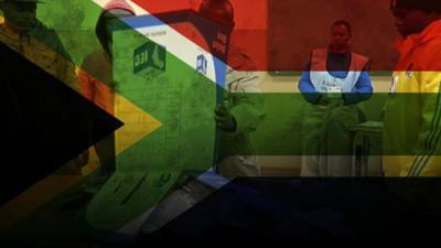 South Africa election graphic