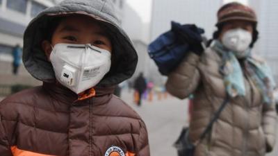 The Chinese capital of Beijing is on red alert because a thick blanket of pollution - called smog - has been covering the city for the last week.