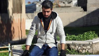 Amir, a Syrian rapper