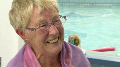 June Cooper exercise and swimming instructor