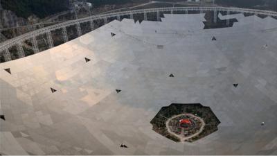 Fast radio telescope under construction, China