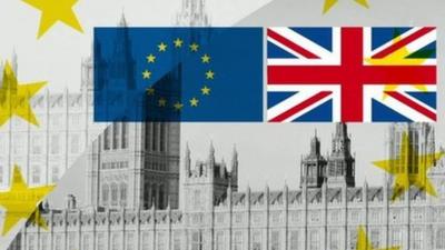 EU and Union flags