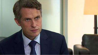 Education secretary Gavin Williamson