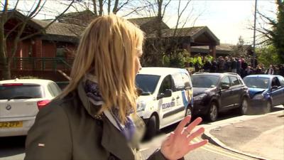 BBC reporter Alison Freeman and car collision