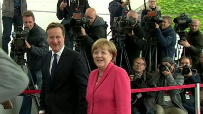 David Cameron and Angela Merkel