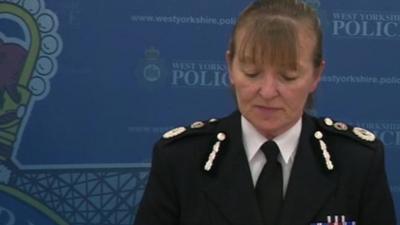 West Yorkshire Police temporary police constable Dee Collins at press conference