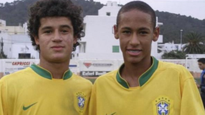 Brazil internationals Philippe Coutinho and Neymar