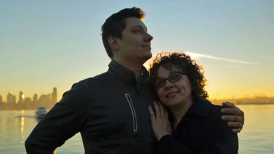 Wes "Potato" and his mom, Elena in a still from "Little Potato" (co-directed by Nathan Miller)