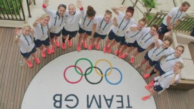 Team GB in Olympic village