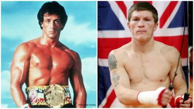 Sylvester Stallone as Rocky/Ricky Hatton the boxer