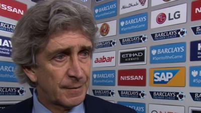 Manchester City manager Manuel Pellegrini