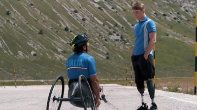 Alex Zanardi and Billy Monger