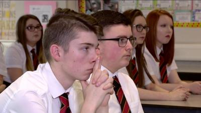 Pupils in a classroom