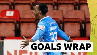 Dunfermline Athletic's Xavier Benjamin celebrates