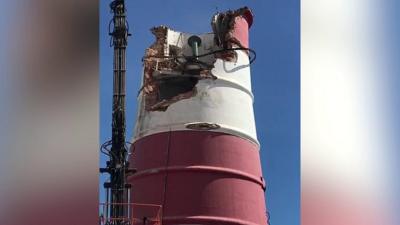 Demolition of Orfordness Lighthouse