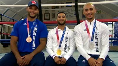 (From left) Frazer Clarke, Galal Yafai and Ben Whittaker