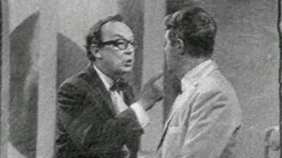 A scene from the recovered film of Morecambe and Wise