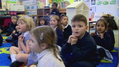 Children in a classroom