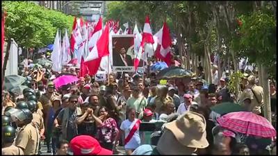 The funeral of former Peruvian President Alan Garcia