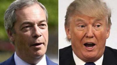 Nigel Farage and Donald Trump