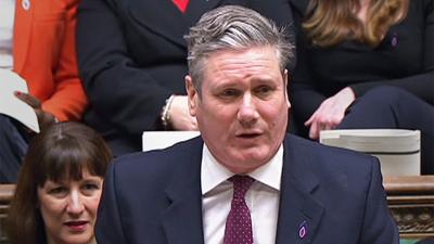 Sir Keir Starmer at PMQs on Jan 25 2023