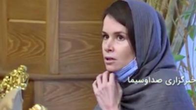 Screengrab from Iranian state television footage showing release of Kylie Moore-Gilbert